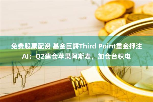 免费股票配资 基金巨鳄Third Point重金押注AI：Q2建仓苹果阿斯麦，加仓台积电
