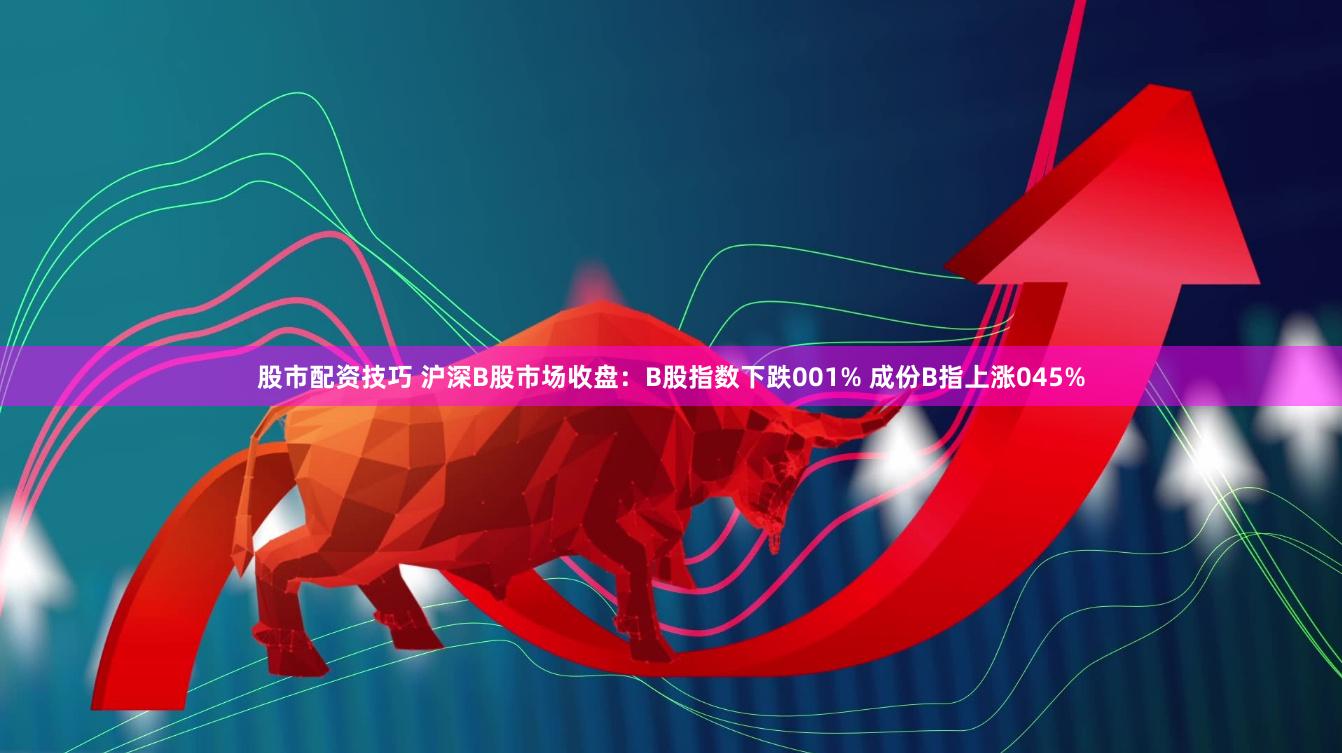 股市配资技巧 沪深B股市场收盘：B股指数下跌001% 成份B指上涨045%